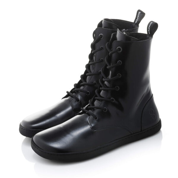 Shapen Maverick Black unisex barefoot combat boots
